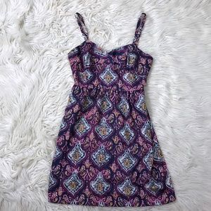 J. Crew 10 A-Line Geometric Paisley Spring Dress